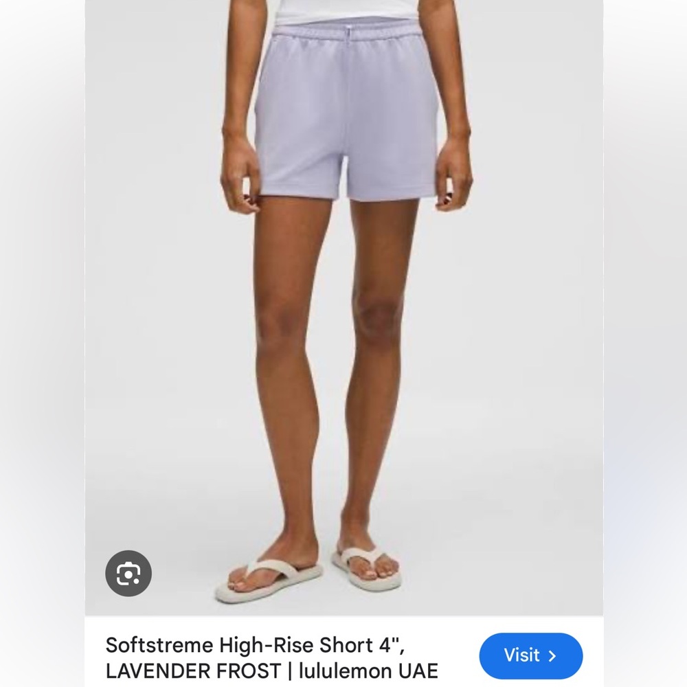 lululemon athletica Softstreme High-Rise Shorts in Lavender Frost